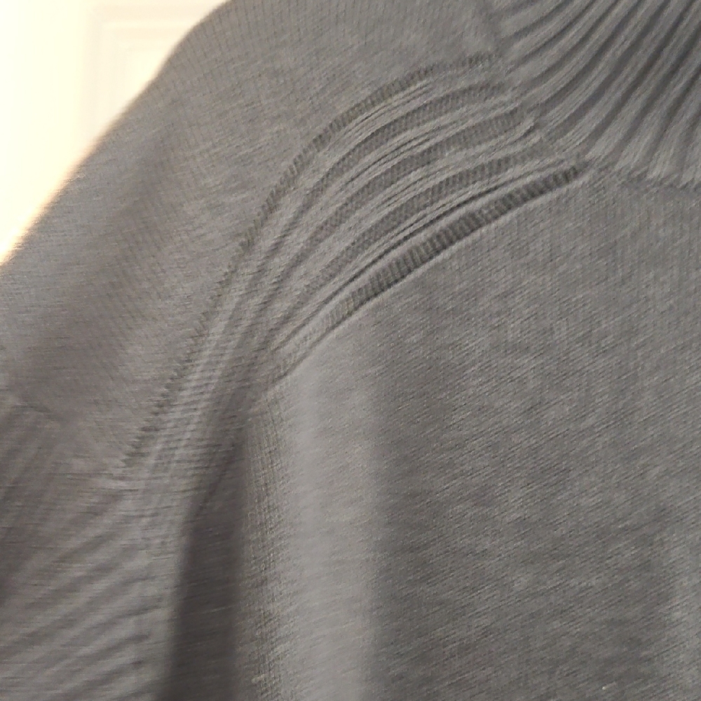 River Island Charcoal Ribbed Mock-Neck Sweater - Picture 4 of 6